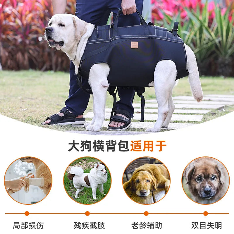 Full Body Dog Lift Harness (Backpack) with Handle for Large, Elderly, Disabled & Injured Dogs