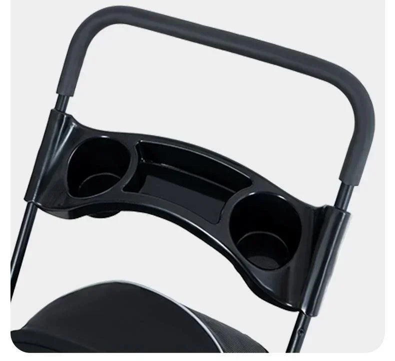Pet Stroller Detachable and Easy Folding Travel Breathable Aluminum Cat Dog Baby with Storage Basket Outdoor Cat Dog Transporter