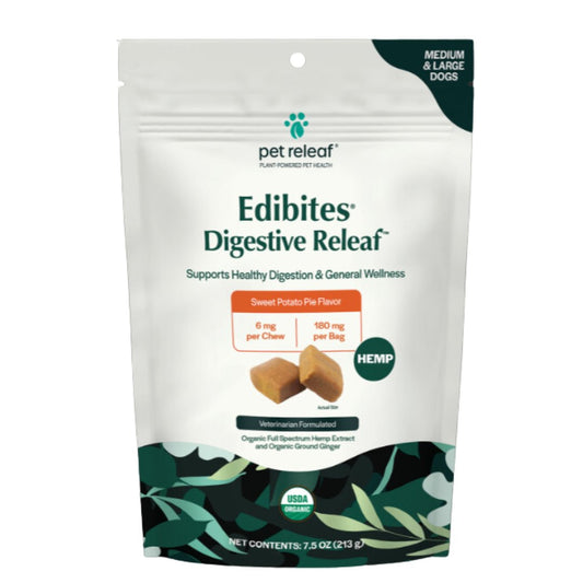 Digestive Releaf - Organic Chews for Medium and Large Dogs with Stomach Distress ($32.99) - The Squeaky Toy