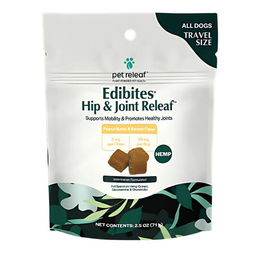 Hip & Joint Releaf For Aging Dogs Organic Hemp Chews for Dogs - Travel Size ($12.00) - The Squeaky Toy