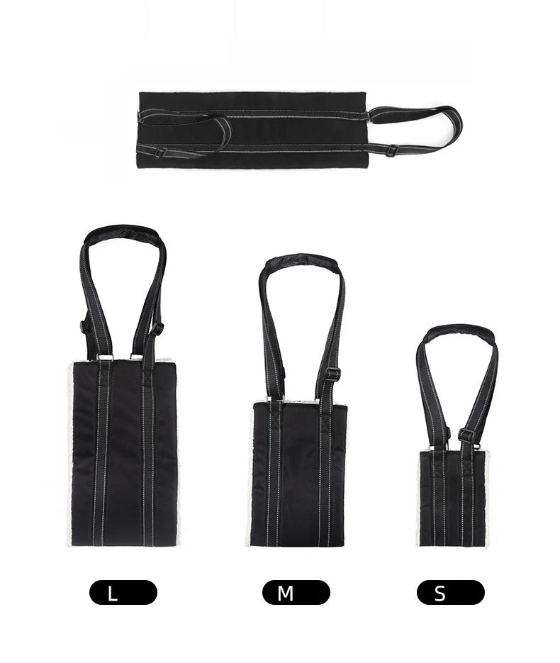 Sizing Graphic Hip Support Sling for Disabled, Injured, and Elderly Dogs - The Squeaky Toy