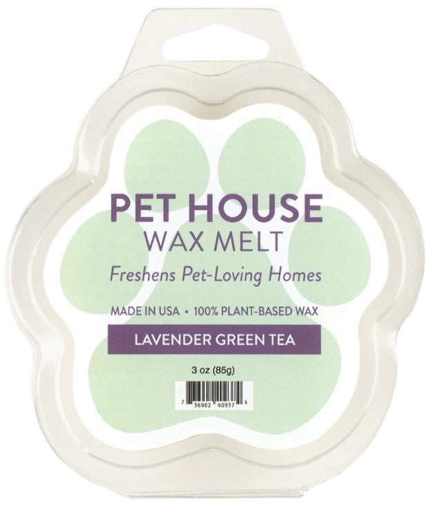 Lavender Green Tea Scent Pet - Friendly Freshness: Odor - Neutralizing Candle & Wax Melts for Pet Homes - The Squeaky Toy