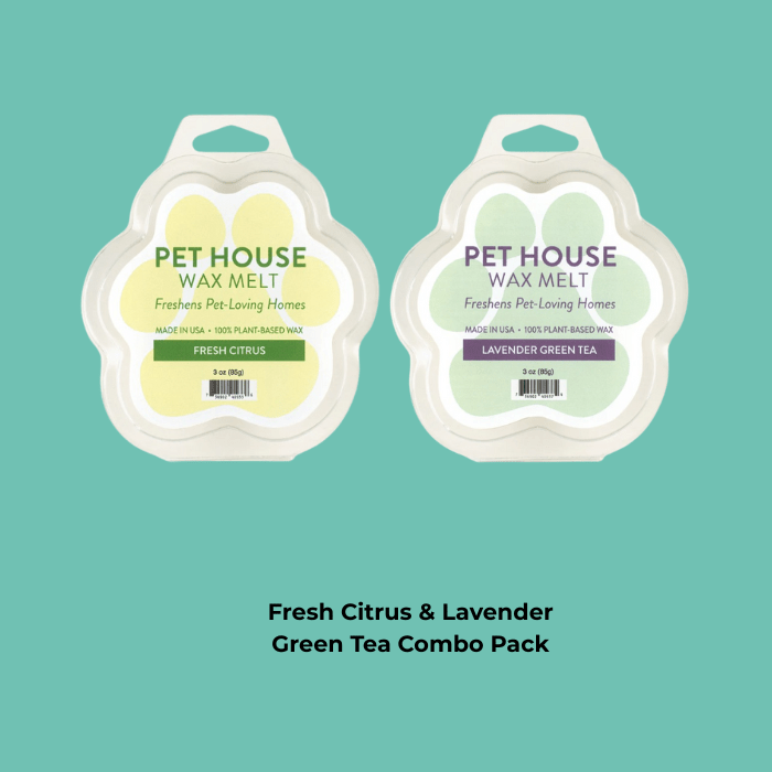 Combo Pack Pet - Friendly Freshness: Odor - Neutralizing Candle & Wax Melts for Pet Homes - The Squeaky Toy