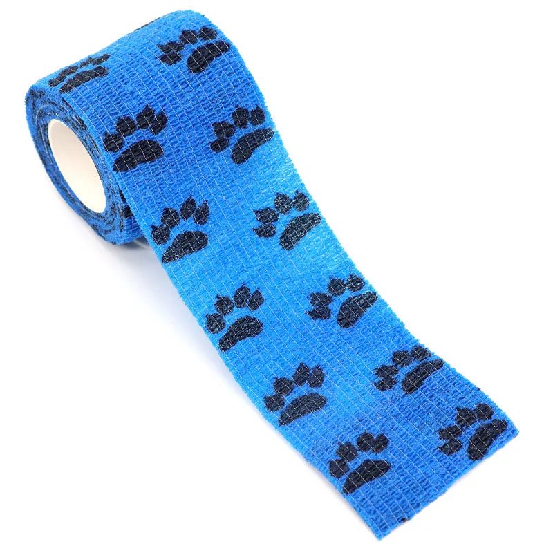 Blue Self - Adhesive Vet Bandage Wrap – Waterproof & Breathable for Wound Protection, Sprains & Injuries - The Squeaky Toy