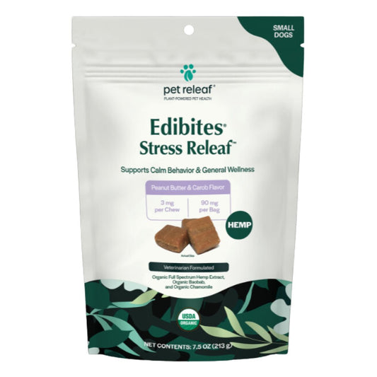 Stress Releaf Hemp Edibites For Small Dogs – Peanut Butter (24.99) - The Squeaky Toy