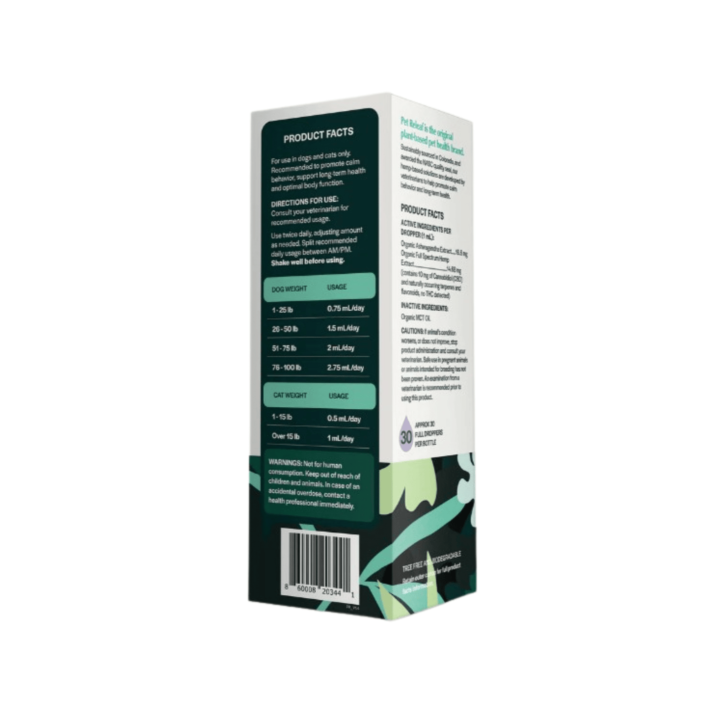 Stress Releaf Hemp Oil 300mg - for Small Dogs & Cats - The Squeaky Toy