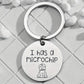 Silver Round Pet ID Tag – “I Has a Microchip” Engraved Stainless Steel Dog Tag – Durable, Rust-Resistant Pet Name Tag with Split Ring for Collar