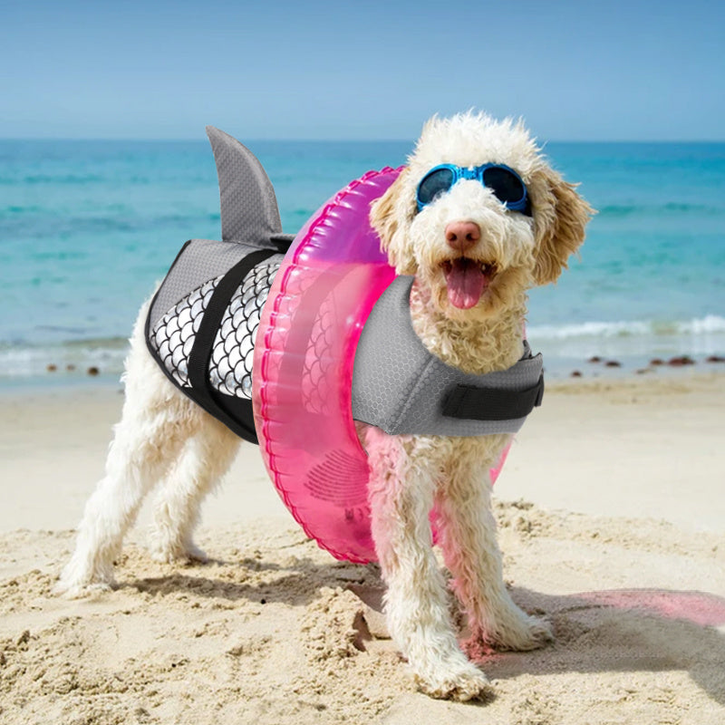 Dog Life Jacket with Shark Fin