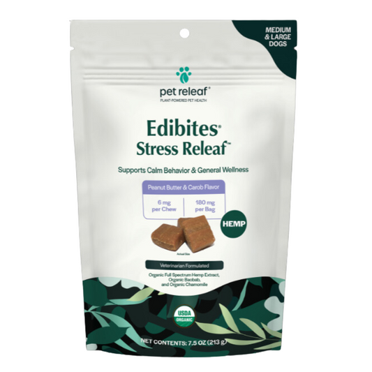 Stress Releaf Hemp Edibites For Medium & Large Dogs – Peanut Butter