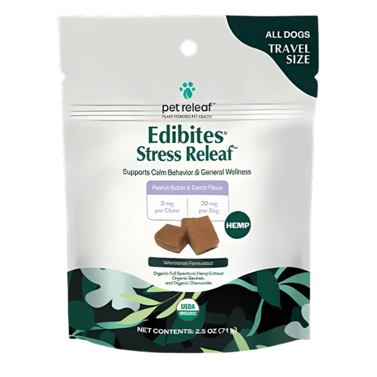 Stress Releaf Full-Spectrum Hemp Extract Edibites For Dogs- Travel Size