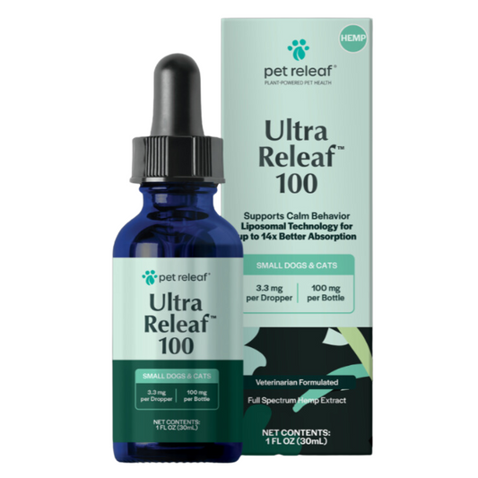 Ultra Relief Liposomes Hemp/CBD Oil - 14x absorption for Small Dogs & Cats