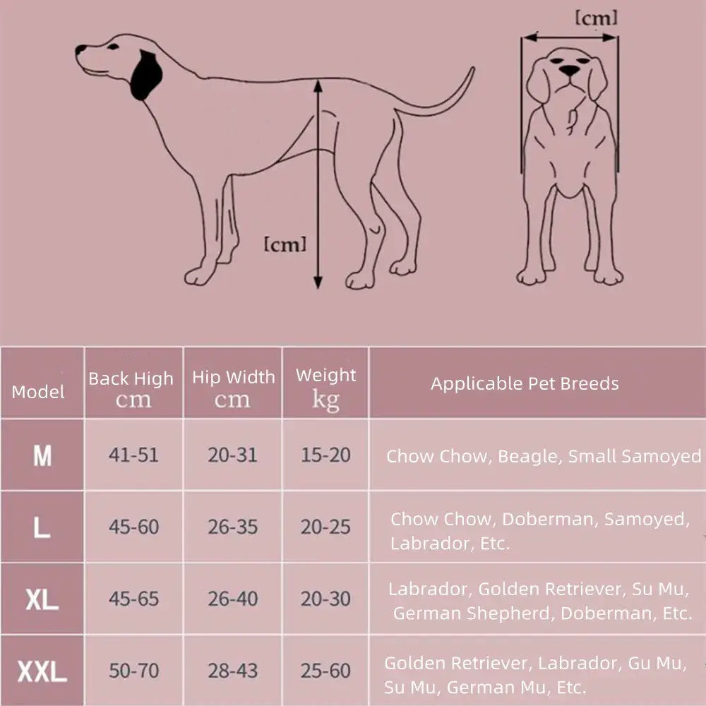 Dog Wheelchair for Medium and Large Dogs