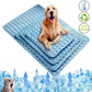 Pet Cooling Mat – Ice Silk Washable Summer Cooling Bed for Dogs & Cats – Extra Large, Breathable, Lightweight Cooling Pad for Small & Big Pets