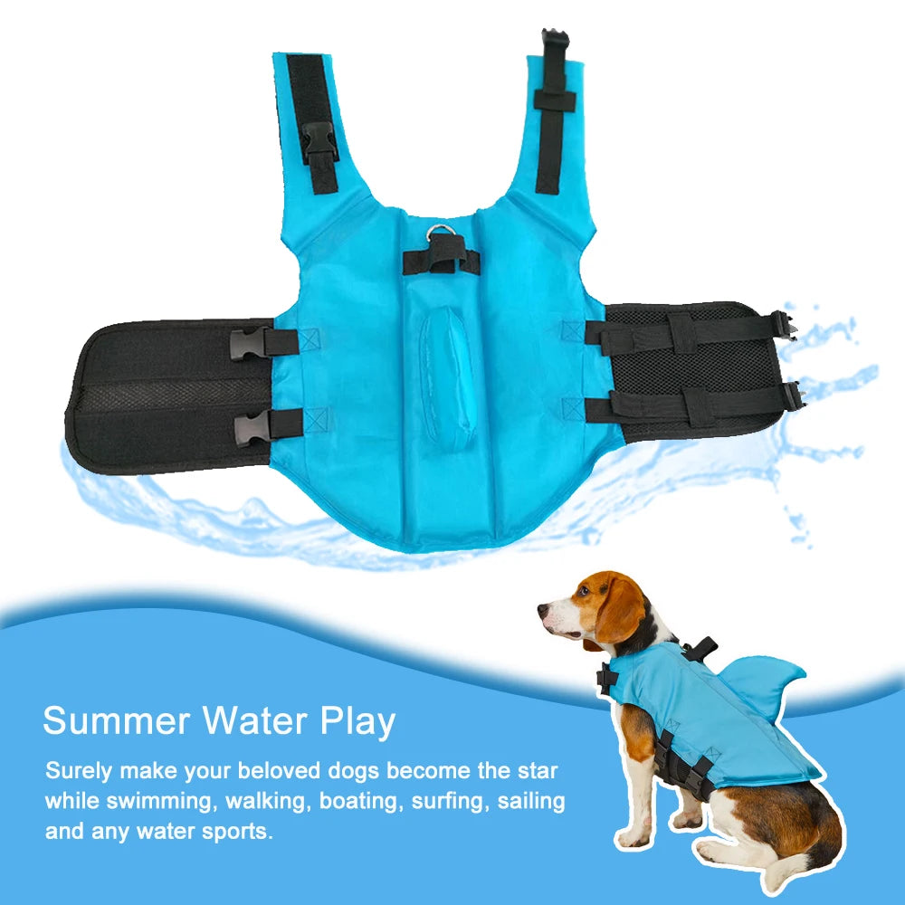 🐾 Dog Life Jacket – Adjustable & Durable Dog Life Vest for Swimming Safety, Easy-Grab Handle (6 Sizes: XS-XXL)