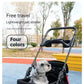 Pet Stroller Detachable and Easy Folding Travel Breathable Aluminum Cat Dog Baby with Storage Basket Outdoor Cat Dog Transporter