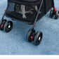 Pet Stroller Detachable and Easy Folding Travel Breathable Aluminum Cat Dog Baby with Storage Basket Outdoor Cat Dog Transporter
