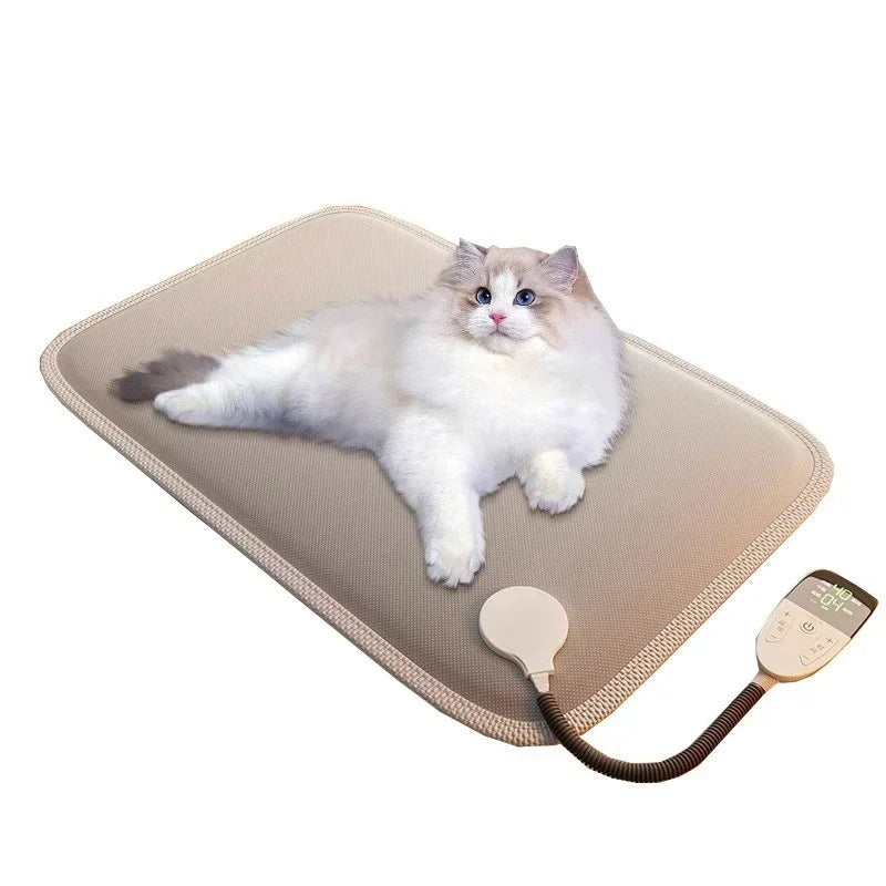 Waterproof Electric Pet Heating Pad – Adjustable Temperature Dog & Cat Warmer Mat, Safe & Durable, Overheat Protection