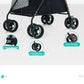 Pet Stroller Detachable and Easy Folding Travel Breathable Aluminum Cat Dog Baby with Storage Basket Outdoor Cat Dog Transporter