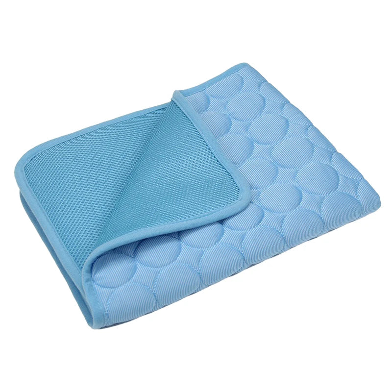 Pet Cooling Mat – Ice Silk Washable Summer Cooling Bed for Dogs & Cats – Extra Large, Breathable, Lightweight Cooling Pad for Small & Big Pets