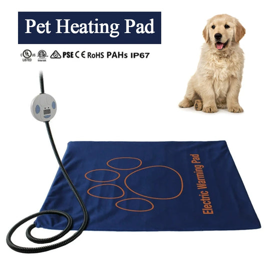 Waterproof Electric Pet Heating Pad with Adjustable Temperature