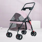Pet Stroller Detachable and Easy Folding Travel Breathable Aluminum Cat Dog Baby with Storage Basket Outdoor Cat Dog Transporter