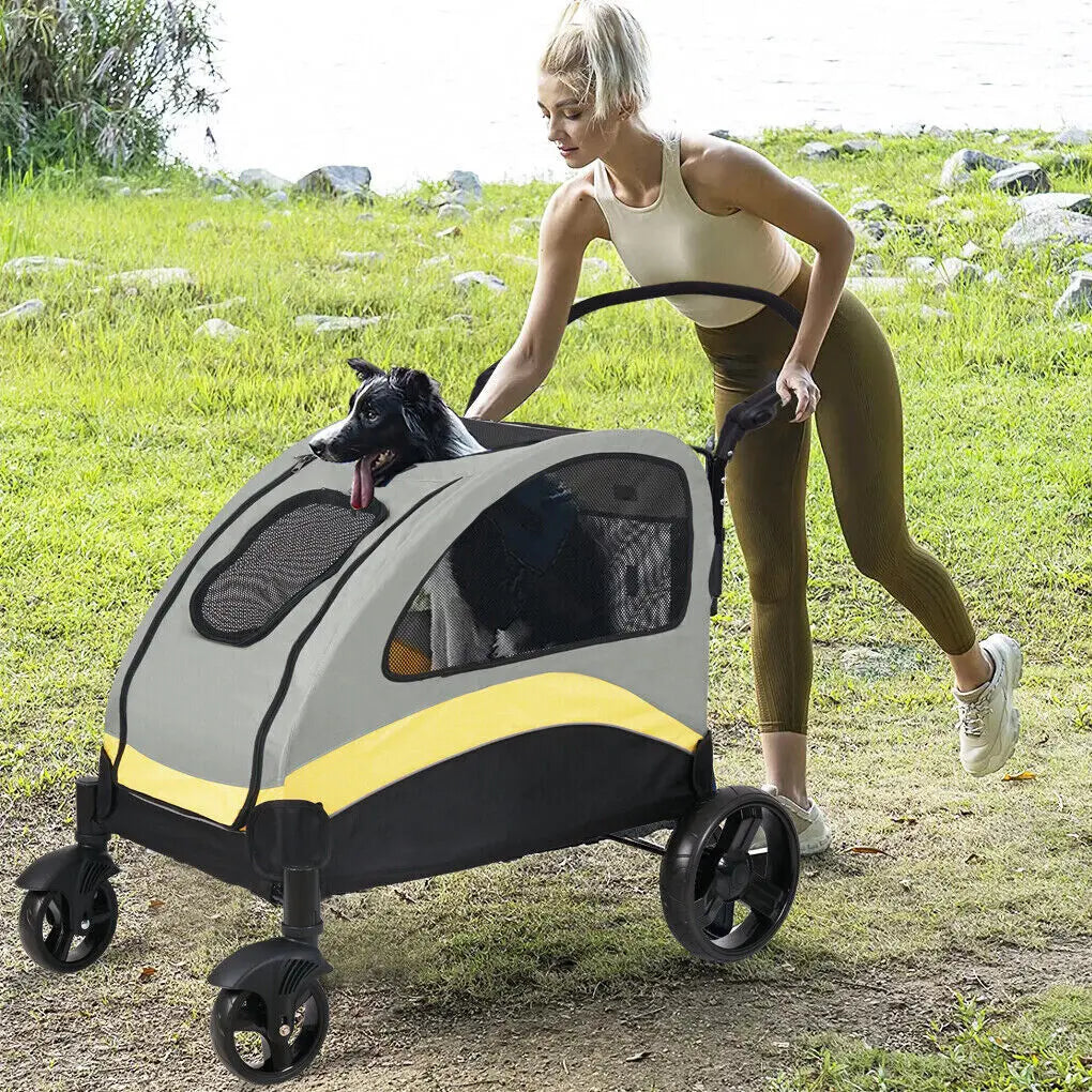 Extra Large 4-Wheeled Pet Jogger/Stroller