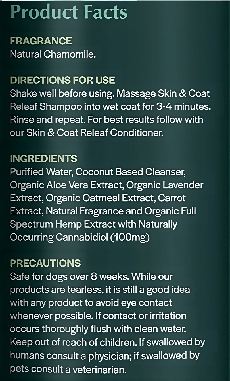 Skin and Coat Releaf Shampoo for Itchy & Dry Skin