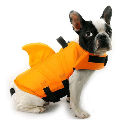 Orange Dog Life Jacket – Adjustable & Durable Dog Life Vest for Swimming Safety - The Squeaky Toy