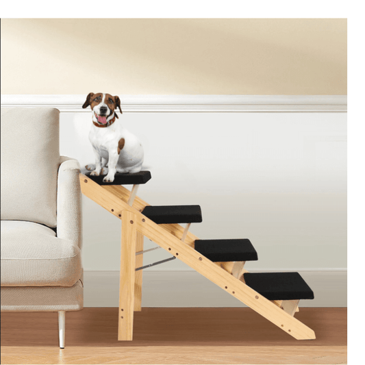 2-in-1 Dog Steps 4-Level Pet Ramp or Stairs