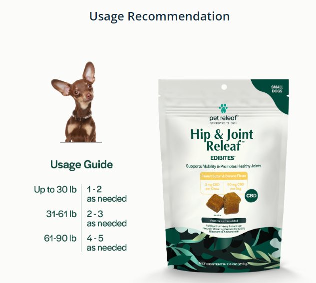 Hip and Joint Organic Full Spectrum Hemp Chews - The Squeaky Toy