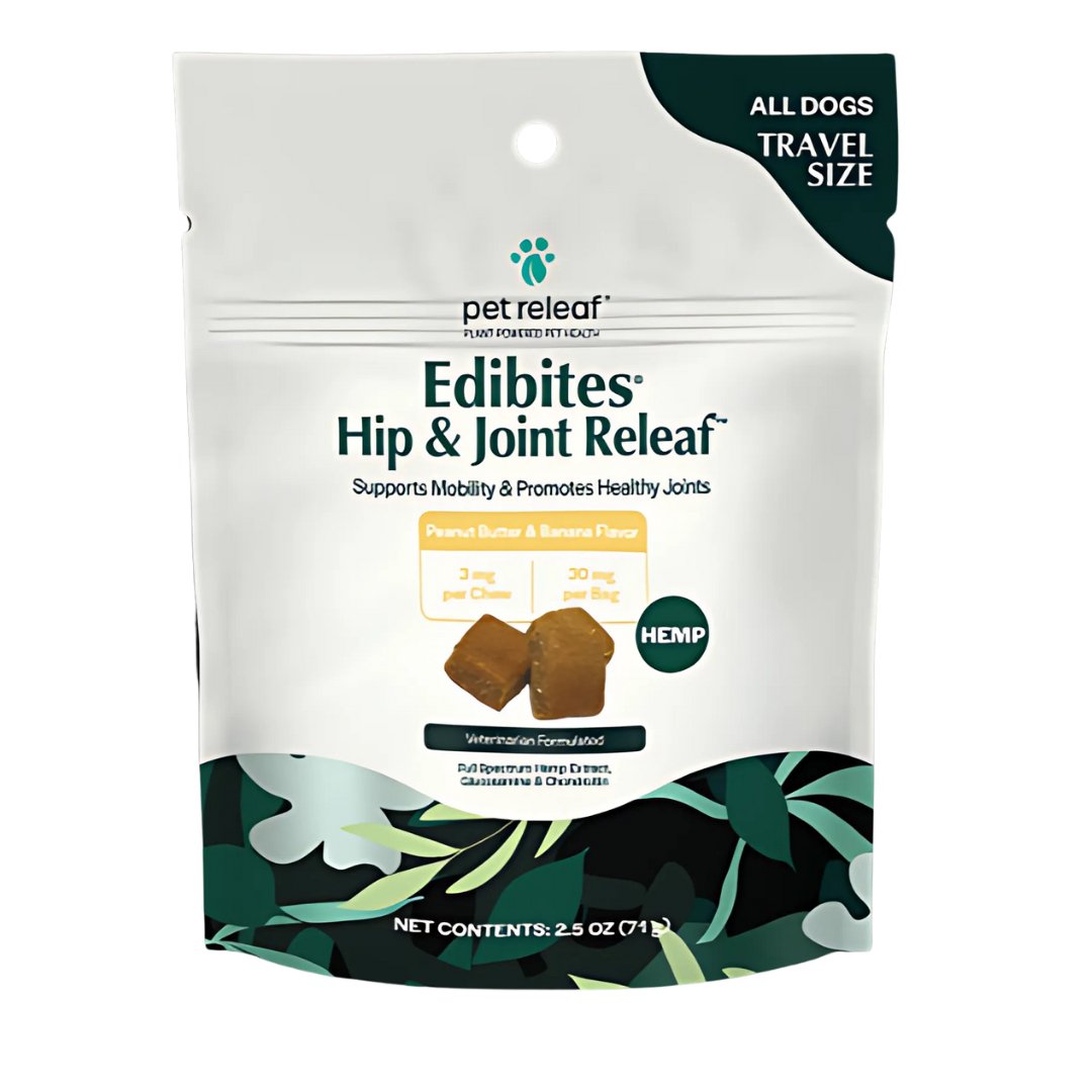 Hip & Joint Relief Organic Full - Spectrum Hemp Chews for Dogs - The Squeaky Toy