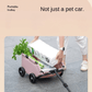 Lightweight 4 - Wheel Folding Pet Stroller/Cart 4 Wheels with Sun Cover Breathable for Small & Medium Dogs - The Squeaky Toy