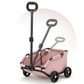 Lightweight 4 - Wheel Folding Pet Stroller/Cart 4 Wheels with Sun Cover Breathable for Small & Medium Dogs - The Squeaky Toy