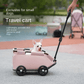 Lightweight 4 - Wheel Folding Pet Stroller/Cart 4 Wheels with Sun Cover Breathable for Small & Medium Dogs - The Squeaky Toy