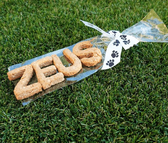 Organic Personalized Name Dog Cookie by Crazy Grandma Dog Treats