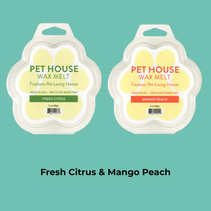Combo Pack Pet - Friendly Freshness: Odor - Neutralizing Candle & Wax Melts for Pet Homes  - The Squeaky Toy