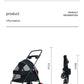 Pet Stroller Detachable and Easy Folding Travel Breathable Aluminum Cat Dog Baby with Storage Basket - The Squeaky Toy