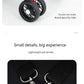Wheel and shocks Detail for easy folding, aluminum Travel Pet Stroller for Dogs with Storage Basket - The Squeaky Toy