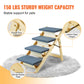 VEVOR Wooden Pet Steps and Ramp Combo 2 - in - 1 Design Foldable Access for Beds Steps Structure for Pets of Small to Large Size - The Squeaky Toy