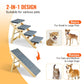 VEVOR Wooden Pet Steps and Ramp Combo 2 - in - 1 Design Foldable Access for Beds Steps Structure for Pets of Small to Large Size - The Squeaky Toy