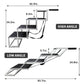 Dimensions Xtra Wide Heavy Duty Aluminum Steps for Vehicles - Lightweight and Portable holds150 lbs - The Squeaky Toy