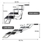 Xtra Wide Heavy Duty Aluminum Steps for Vehicles - Lightweight and Portable holds150 lbs - The Squeaky Toy